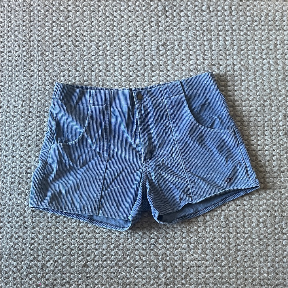 Blue corduroy Men’s retro shorts